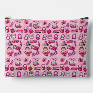 Girly Makeup - Pink Accessory Pouch