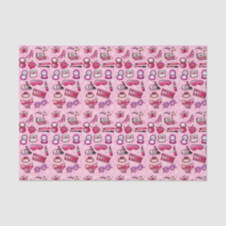 Girly Makeup - Pink Tissue Paper