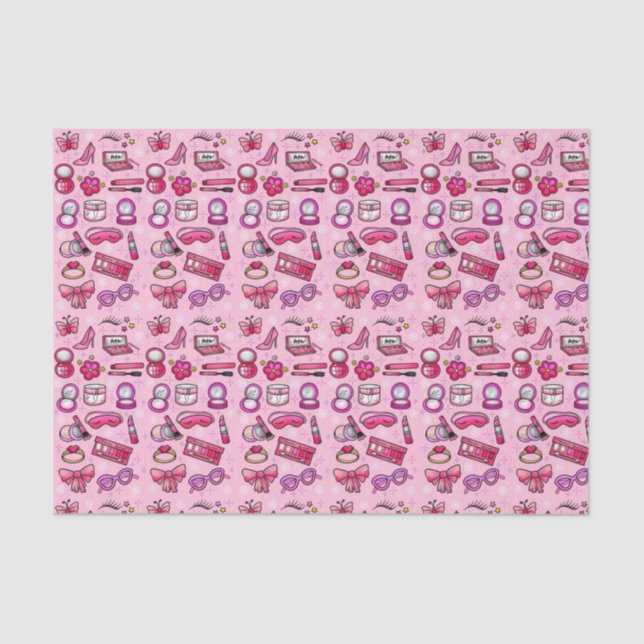 Girly Makeup - Pink Tissue Paper (Front)