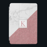 Girly Marble Blush Rose Gold Glitter Monogram iPad Mini Cover<br><div class="desc">Girly Marble Blush Rose Gold Glitter Monogram cover with rose gold faux glitter and space for your custom monogram and name. Easy to customise with text, fonts, and colours. Created by Zazzle pro designer BK Thompson © exclusively for Cedar and String; please contact us if you need assistance, have questions,...</div>