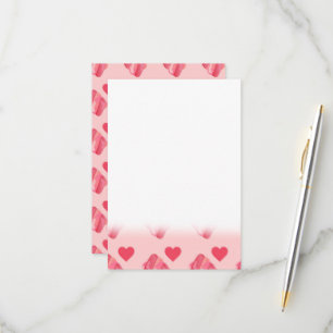 Girly Marshmallows Pink Heart Candy Valentines Day RSVP Card