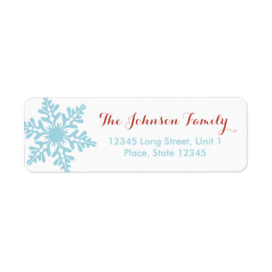Girly Merry Christmas Reindeer - Address Labels