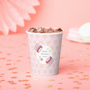 Girly Milestone Birthday Celebration 3d Decor Paper Cups