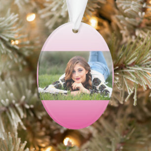 girly minimalist dusty rose cherry blossom pink ornament