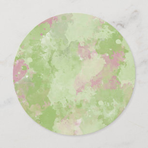 Girly Mint Pink Abstract Sweet Sixteen Invitation