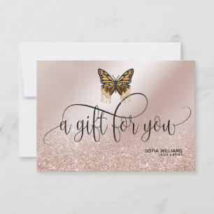 Girly Modern Monarch Butterfly certificate