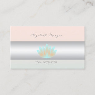 Girly Modern Professional Charming,Lotus Business Card