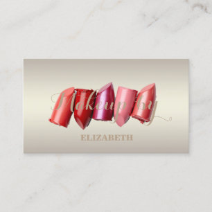 Girly Modern Professional,Lipstick Business Card