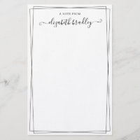 Girly Monogram Signature Script a Note From