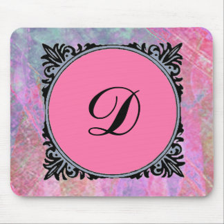 Girly monogrammed mousepad template