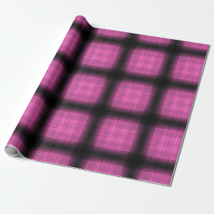 girly neon squars shadows placard wood pink Square Wrapping Paper