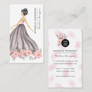 Girly New York Fashion Designer Business Card