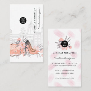 Girly New York Fashion Designer Business Card