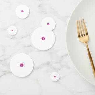 Girly, Pale Megenta, Royal Health Confetti