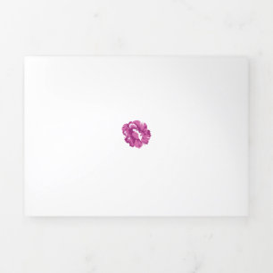 Girly, Pale Megenta, Royal Health Tri-Fold Card