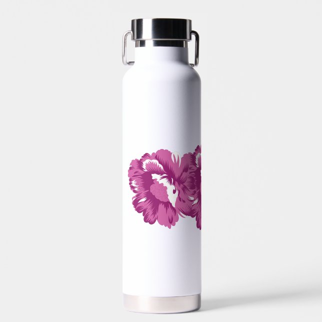 Girly, Pale Megenta, Royal Health Water Bottle (Front)