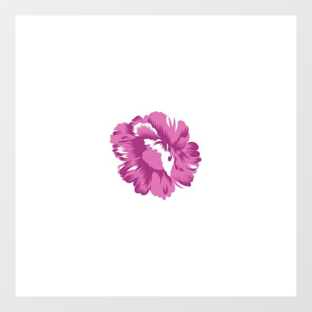 Girly, Pale Megenta, Royal Health Window Cling (Sheet)