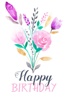 Hand Painted Flower Birthday Cards Zazzle Uk Hand Painted Flower Birthday Cards Zazzle Uk