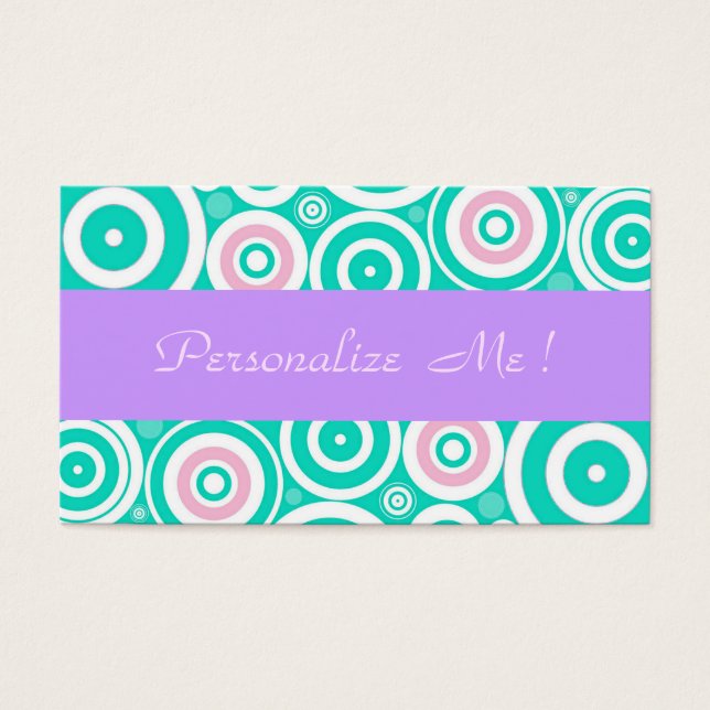 Girly Pastel Purple Modern Mint Trendy Wedding Fun (Front)