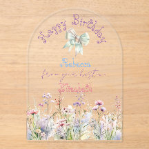 Girly Pastel Wildflower Satin Coquette 