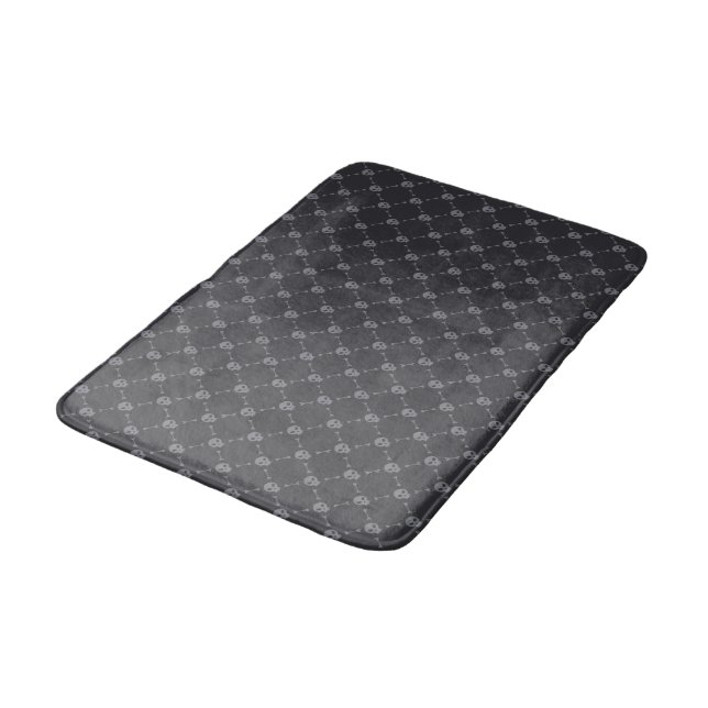 Girly Pattern Halloween Bathroom Mat (Angled)