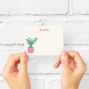 Girly Peace Lily Houseplant Post-it Notes