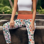 Girly Peach And Pink Roses Watercolor Floral Capri Leggings<br><div class="desc">Embrace your feminine side with these romantic capri leggings, featuring a delicate watercolor floral design of peach and pink roses. The soft, dreamy colours and beautiful blooms make these leggings perfect for a casual day out or a special occasion. The comfortable fit and stylish design will make you feel confident...</div>