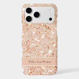 Girly Peach Glitter Dreams