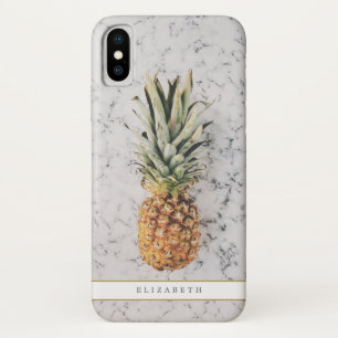 Girly Pineapple Tropical Photo iPhone X Case