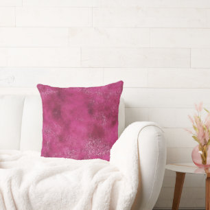 Girly Pink Abstract Glitz Glam Glitter Cushion