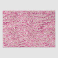 Girly Pink and Blush Glitter Zebra