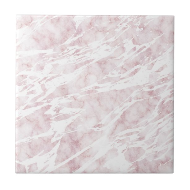 Pink Marble Decorative Ceramic Tiles Zazzle.co.uk