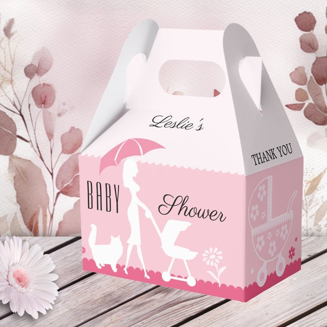 Girly Pink Baby Shower Thank You Favour Box (Creator Uploaded)