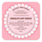 Girly Pink Bakery Packaging Cottage Law Label