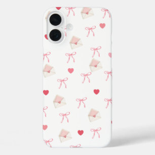 Girly Pink Bow and Heart iPhone Case – Cute Style