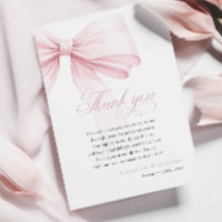 Girly Pink Bow Baby Shower