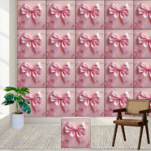 Girly Pink Bow Glitter Coquette Aesthetic Sparkle 