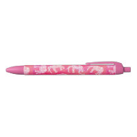 girly pink colourful tribal floral elephant patter