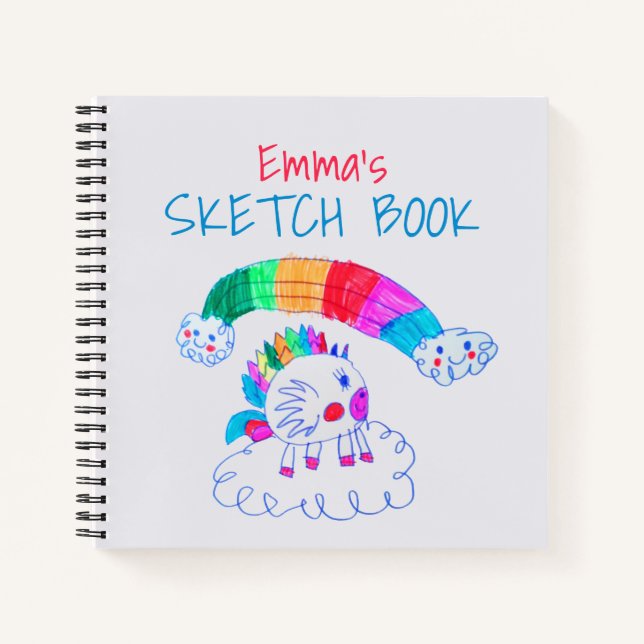 Girly Pink Drawing Sketch Book (Front)