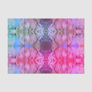 Girly Pink Floral Abstract Watercolor Boho Pattern Tissue Paper