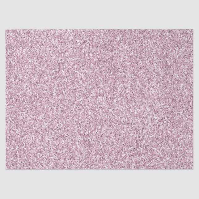Girly Pink Glam Glitter sparkle Tissue Paper (Front)