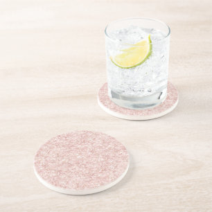 Girly Pink Glitter Birthday Coaster