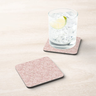 Girly Pink Glitter Birthday Coaster