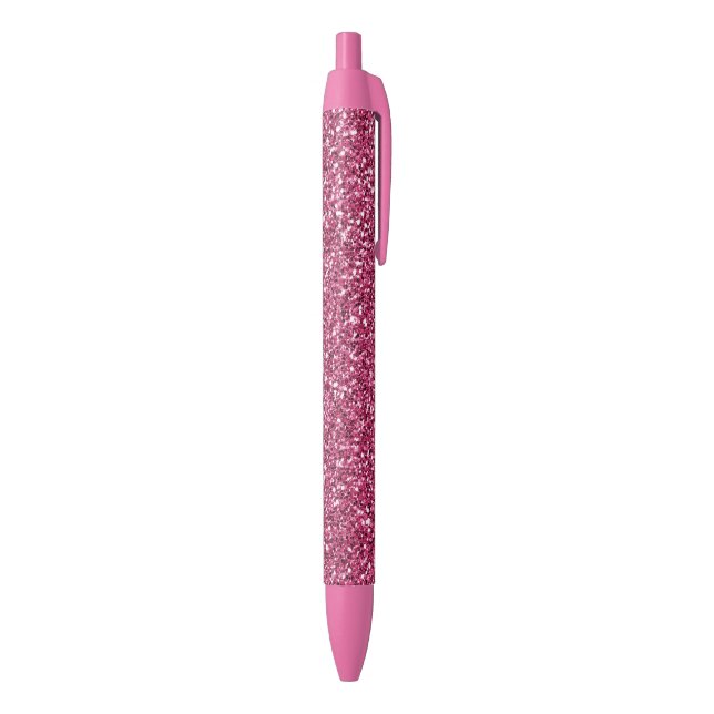 Girly Pink Glitter                Black Ink Pen (Bottom (Vertical))