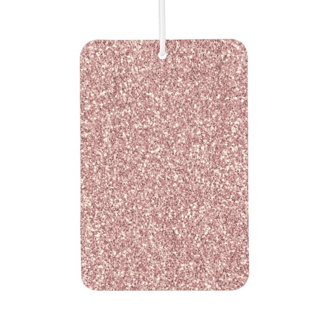 Girly Pink Glitter   Car Air Freshener (Front)