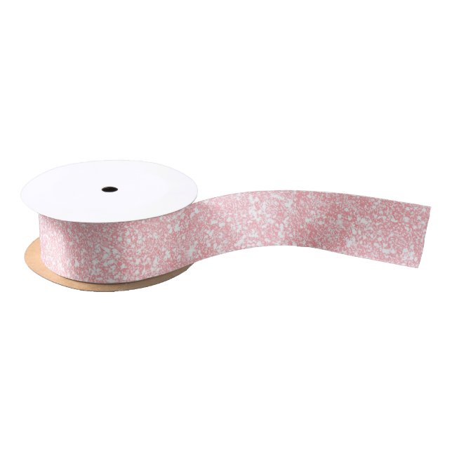 Girly Pink Glitter Colour F3C0C0 Satin Ribbon (Spool)