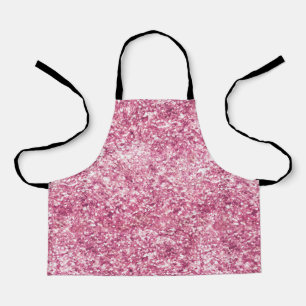 Girly Pink Glitter Confetti Apron