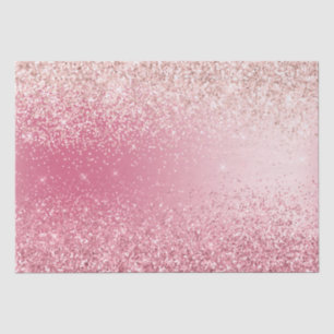 Girly Pink Glitter Ombre             Tissue Paper