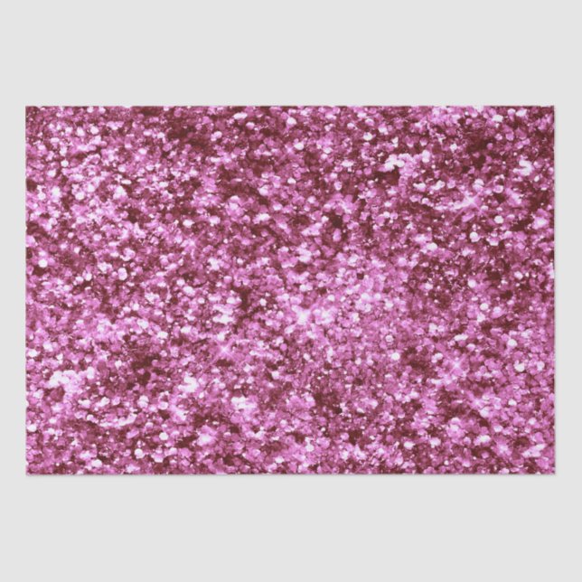 Girly Pink Glitter Tissue Paper (Front)
