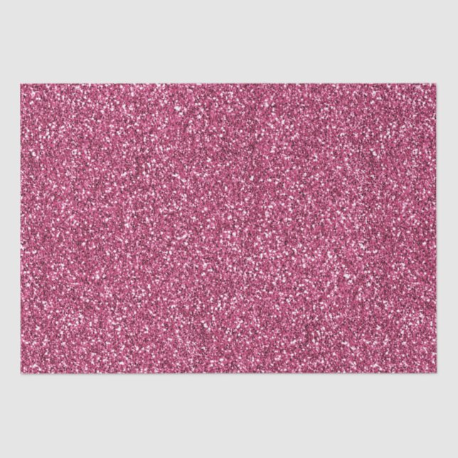 Girly Pink Glitter        Tissue Paper (Front)